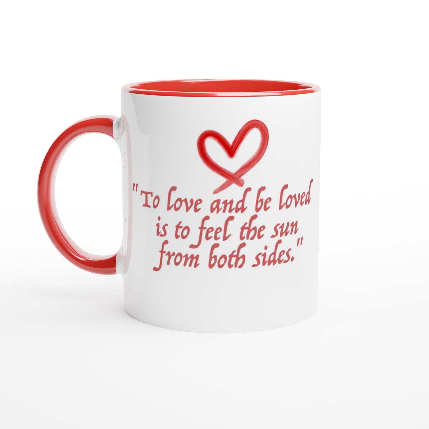 Inspirational Love Quote Mug – Heart Design, Dishwasher & Microwave Safe Ceramic Coffee Cup - Rampage Design Studio