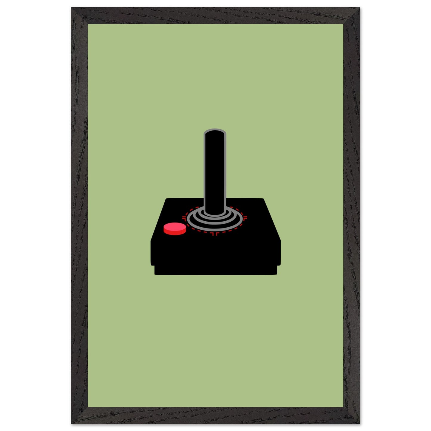 Atari Controller Wall Art, Game Controller Framed Poster, Gift for Gamers, Boys Room Decor, Teen Room Decor, Video Game Art, Video Game Print - Rampage Design Studio
