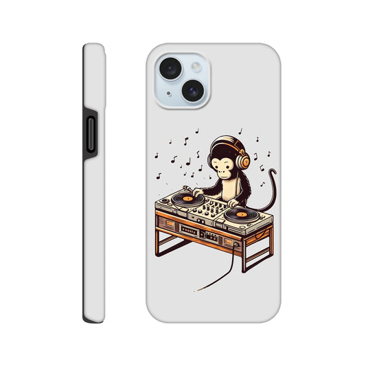 Monkey DJ iPhone Case, Monkey phone case, Durable Dual-Layer, tough iphone case, Glossy Finish, Fun Design - Rampage Design Studio