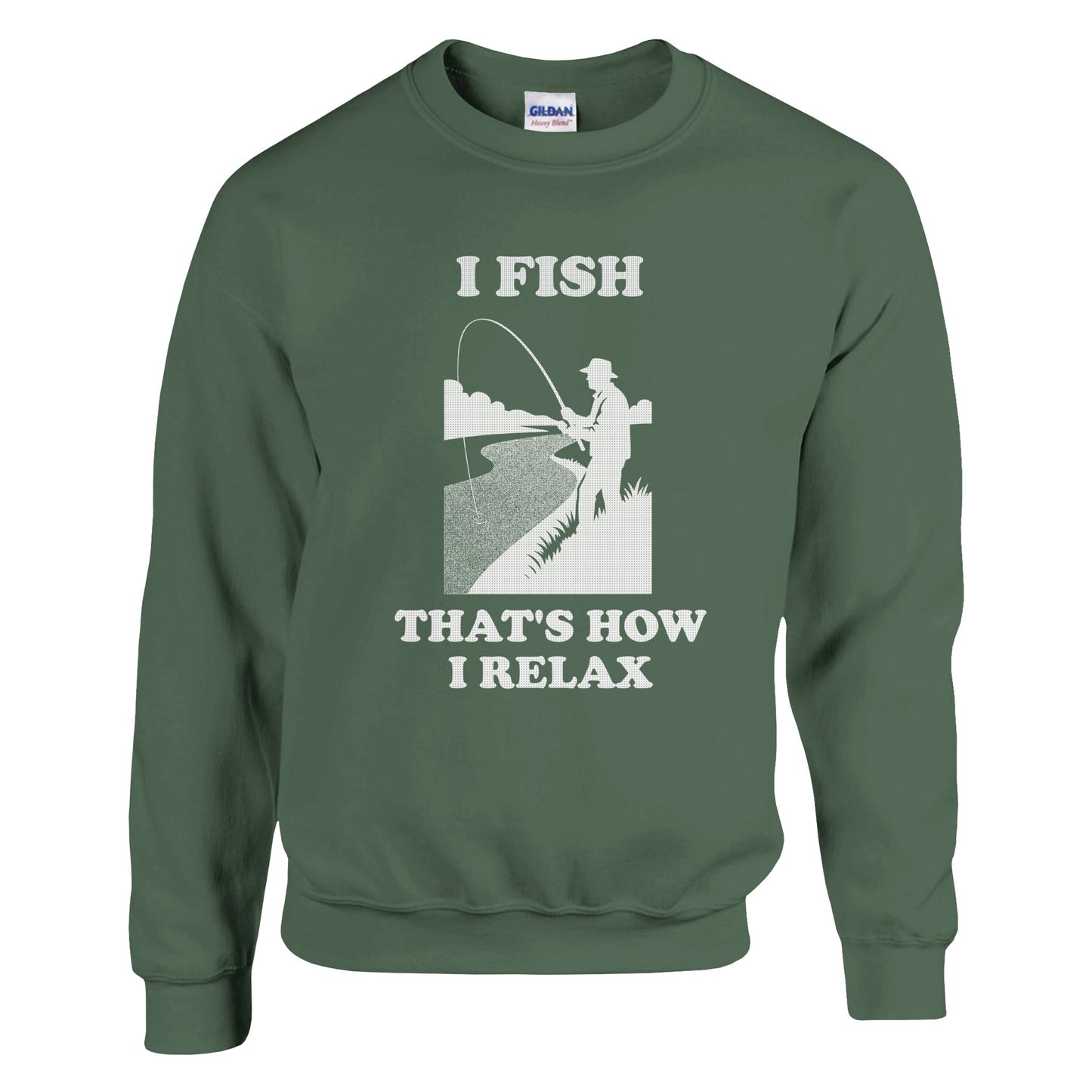I Fish That’s How I Relax Sweatshirt | Funny Fisherman Gift | Angler Fishing Shirt | Outdoors Shirt | Rampage Design Studio - Rampage Design Studio