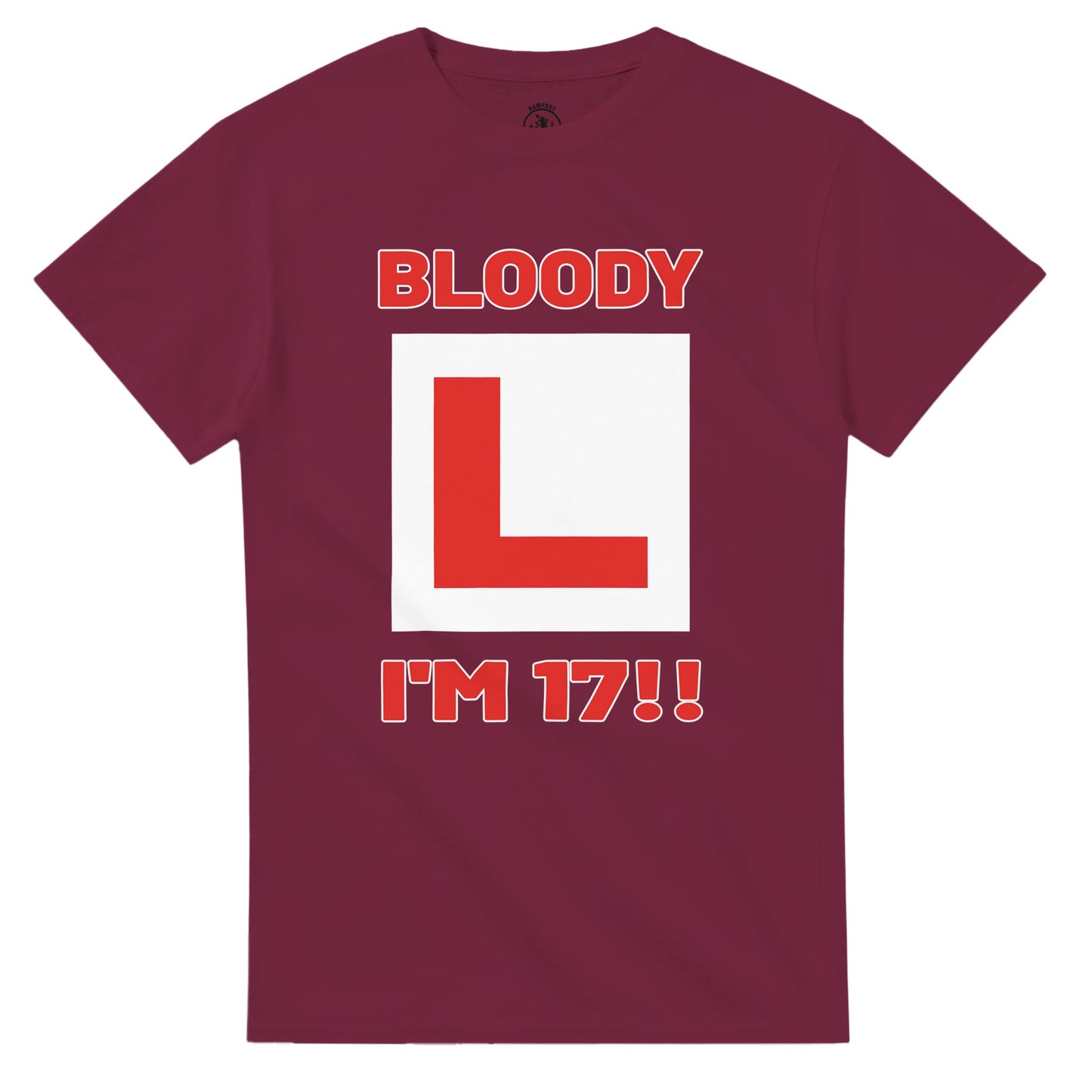 Funny 17th Birthday T-Shirt - Bloody L I'm 17 Tee - Rampage Design Studio