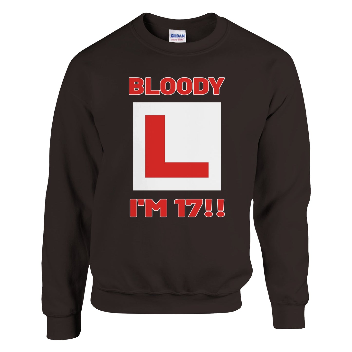 Funny 17th Birthday Sweatshirt - Bloody L I'm 17 Jumper - Rampage Design Studio
