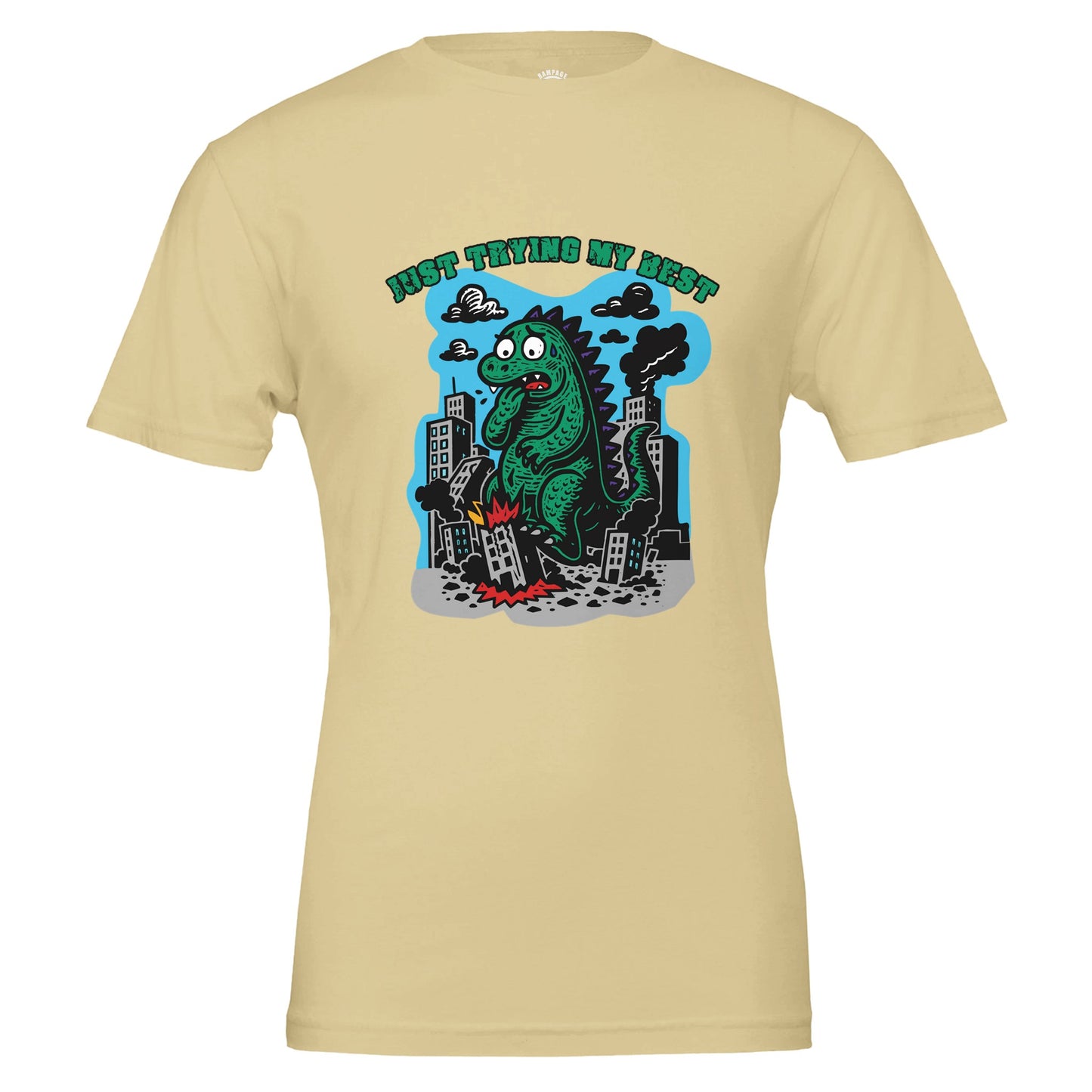 Just Trying My Best - Cute Monster T-Shirt - Rampage Design Studio
