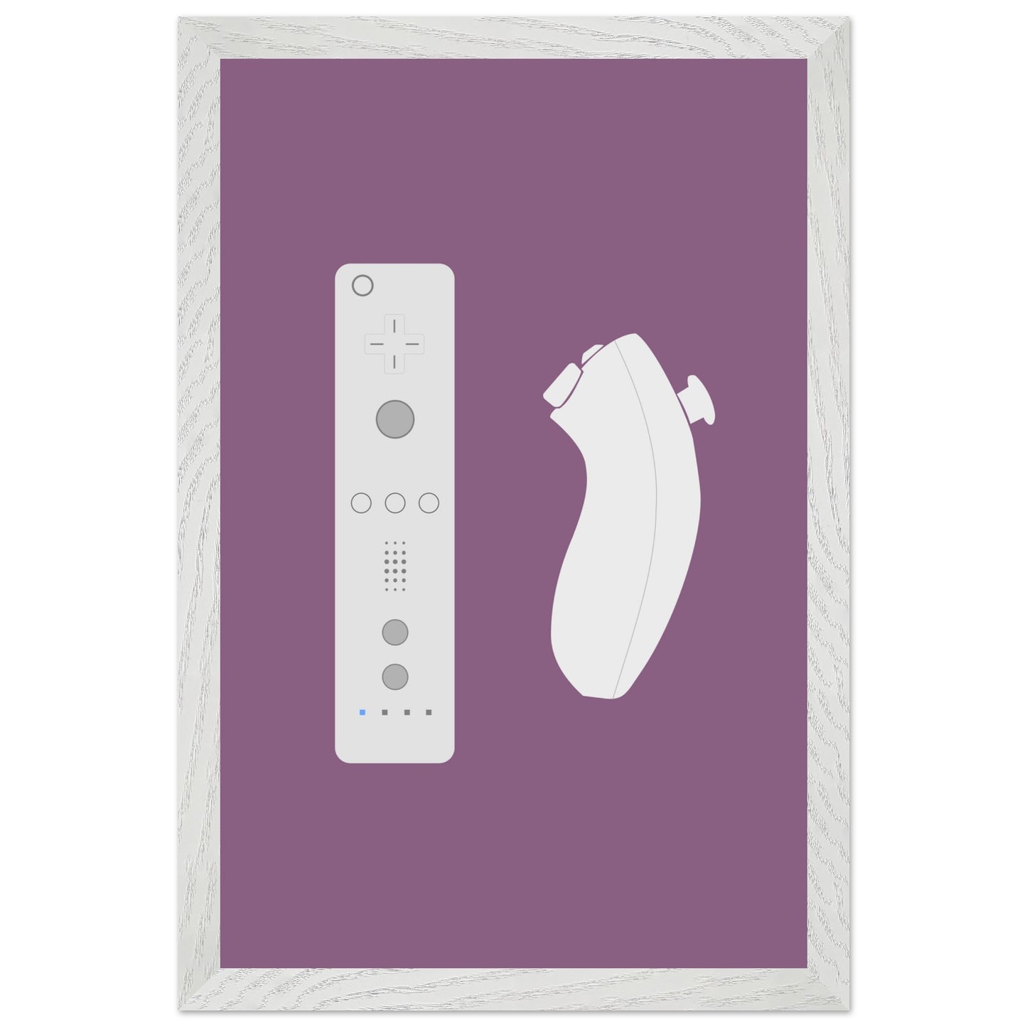 Nintendo Wii Wall Art, Game Controller Framed Poster, Gift for Gamers, Boys Room Decor, Teen Room Decor, Video Game Art, Video Game Print - Rampage Design Studio