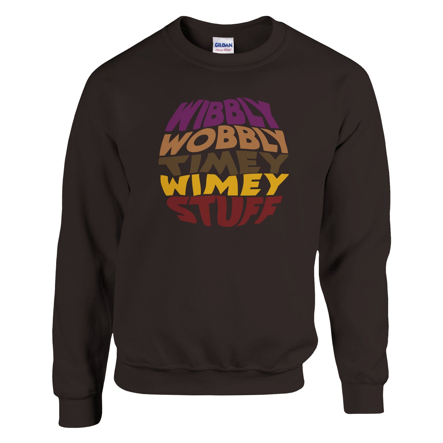 Dr Who Quote "Wibbly Wobbly Timey Wimey" Sweatshirt - Rampage Design Studio