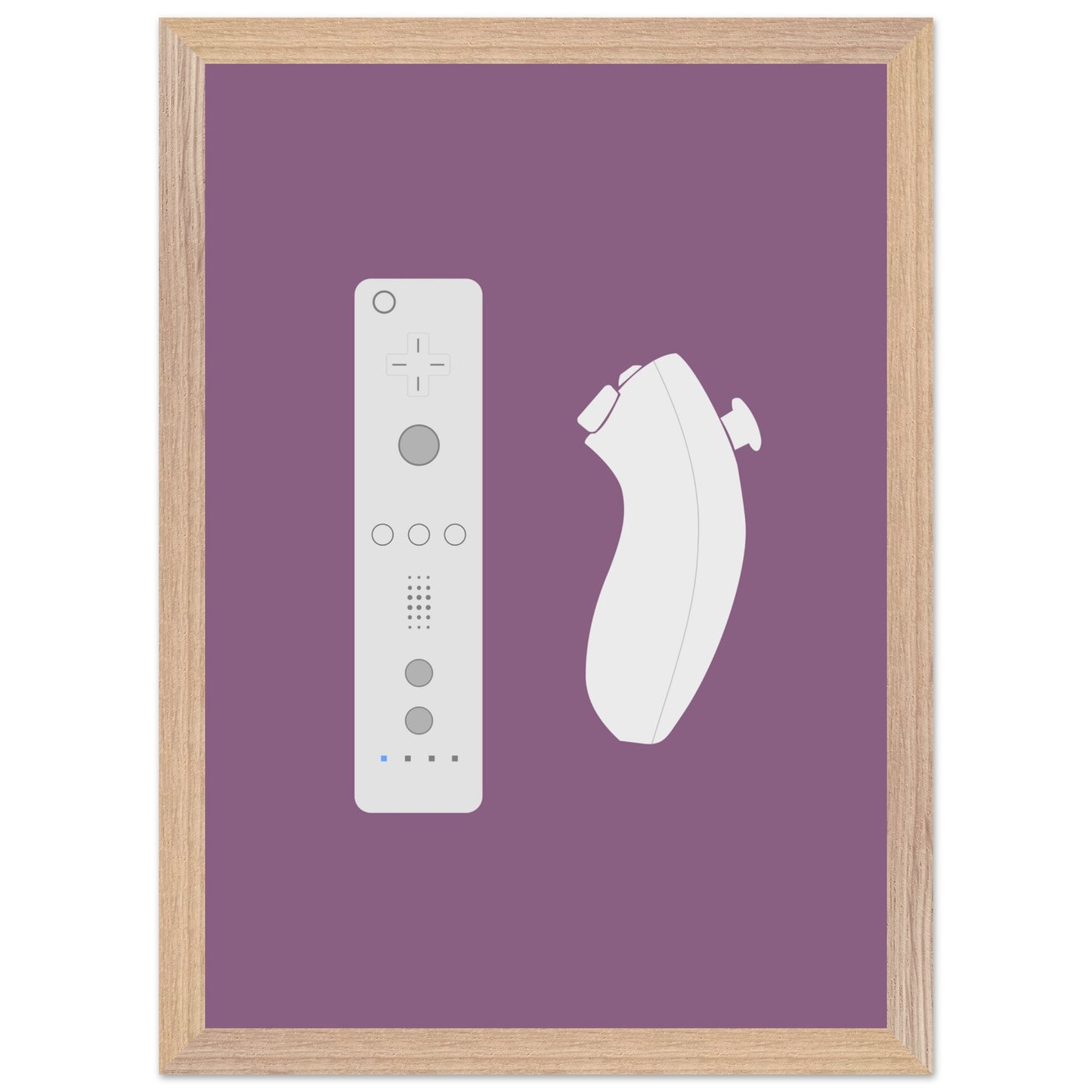 Nintendo Wii Wall Art, Game Controller Framed Poster, Gift for Gamers, Boys Room Decor, Teen Room Decor, Video Game Art, Video Game Print - Rampage Design Studio