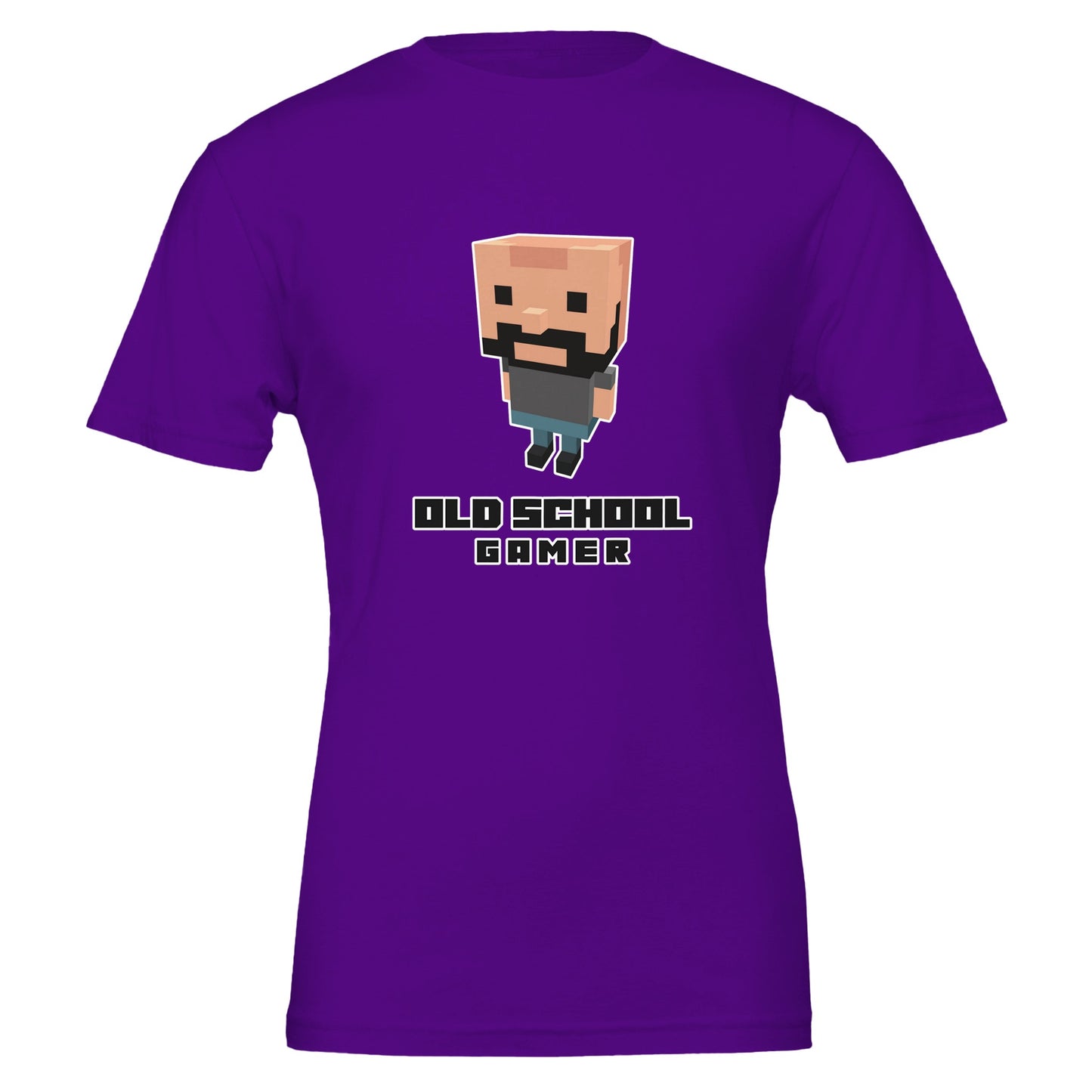 Old School Gamer T-Shirt – Voxel Design, Unisex, 100% Cotton - Rampage Design Studio