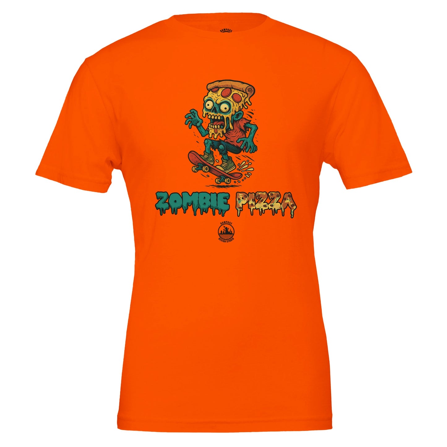 Zombie Pizza T-Shirt - Rampage Design Studio