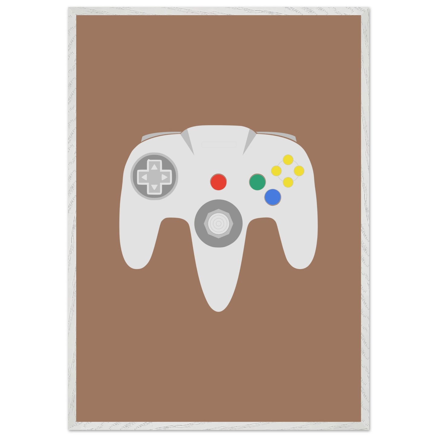 Nintendo N64 Wall Art, Game Controller Framed Poster, Gift for Gamers, Boys Room Decor, Teen Room Decor, Video Game Art, Video Game Print - Rampage Design Studio