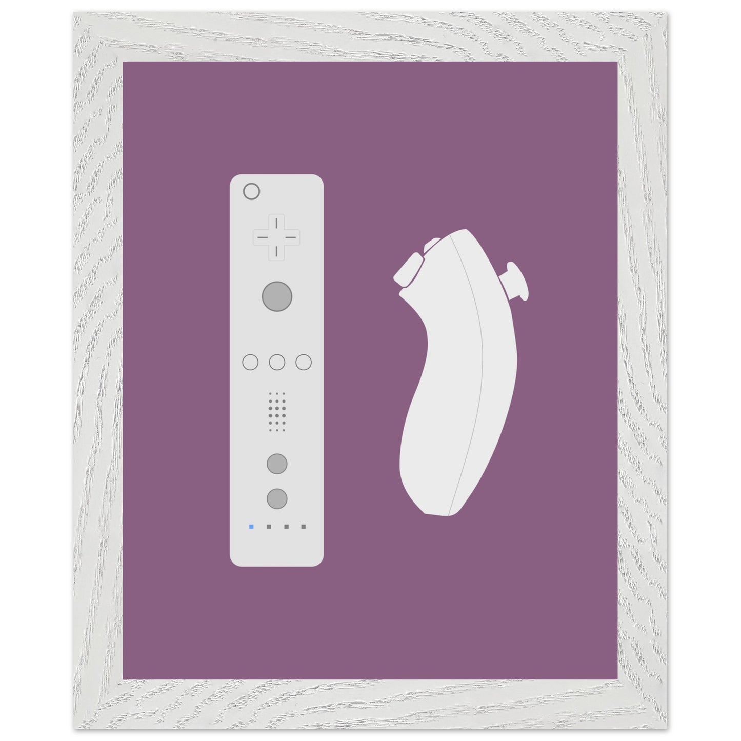 Nintendo Wii Wall Art, Game Controller Framed Poster, Gift for Gamers, Boys Room Decor, Teen Room Decor, Video Game Art, Video Game Print - Rampage Design Studio
