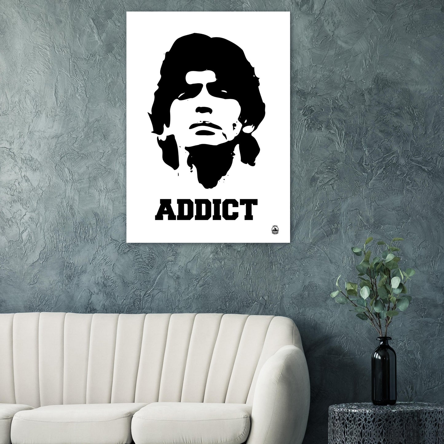 ADDICT - Diego Maradona Premium Matte Paper Poster - Rampage Design Studio