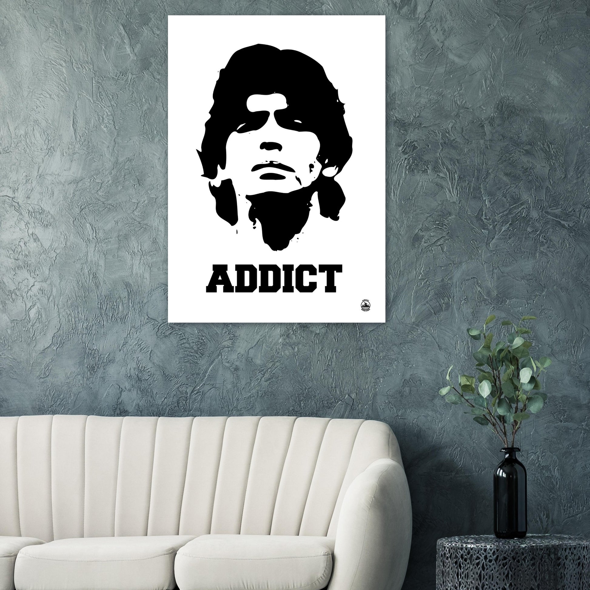 ADDICT - Diego Maradona Premium Matte Paper Poster - Rampage Design Studio