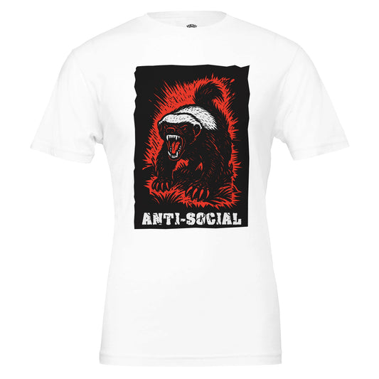 Anti-Social Honey Badger T-Shirt - Rampage Design Studio
