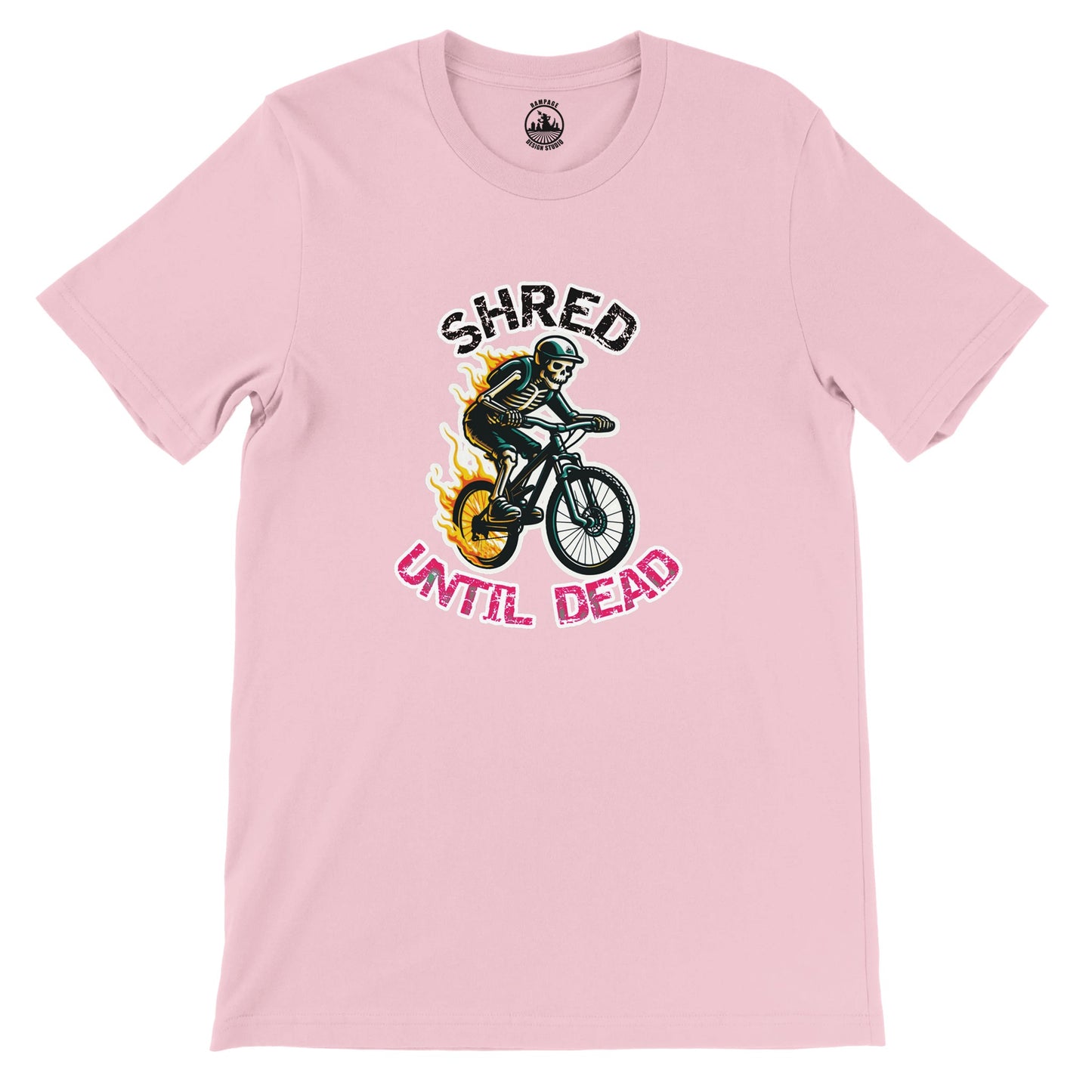 Shred Until Dead - Premium Unisex Crewneck T-shirt - Rampage Design Studio