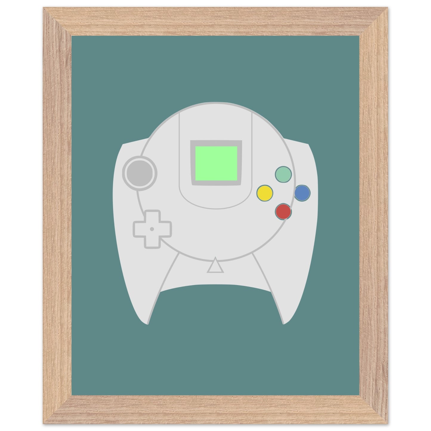 Sega Dreamcast Wall Art, Game Controller Framed Poster, Gift for Gamers, Boys Room Decor, Teen Room Decor, Video Game Art, Video Game Print - Rampage Design Studio