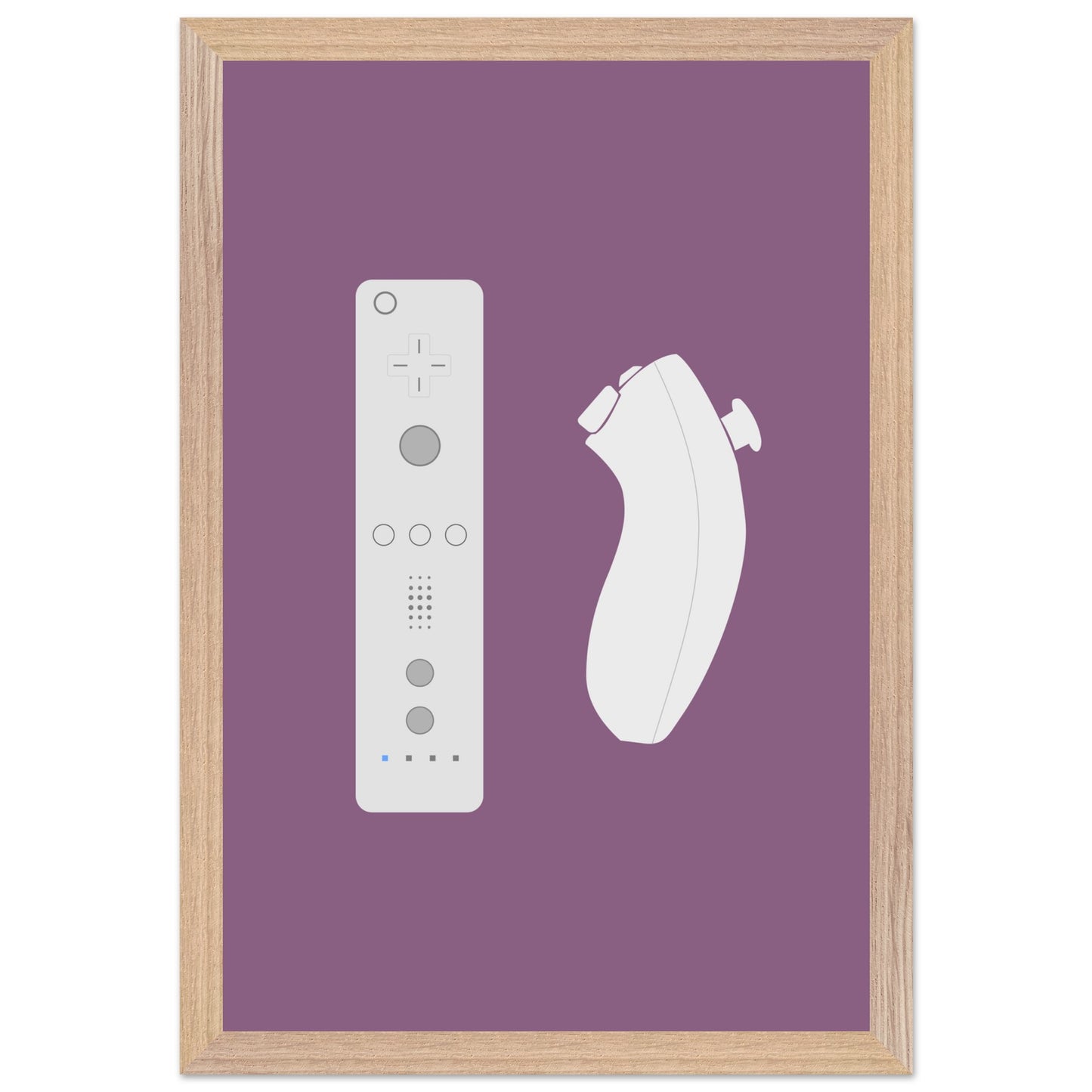 Nintendo Wii Wall Art, Game Controller Framed Poster, Gift for Gamers, Boys Room Decor, Teen Room Decor, Video Game Art, Video Game Print - Rampage Design Studio