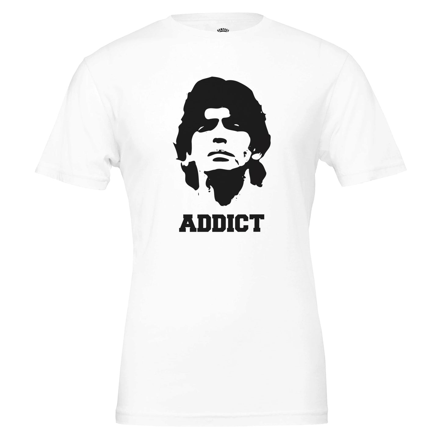 ADDICT - Diego Maradona Premium Unisex Crewneck T-shirt - Rampage Design Studio
