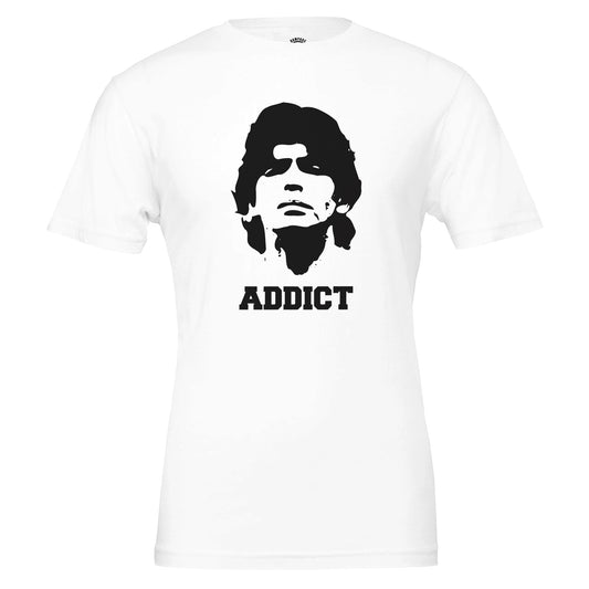 ADDICT - Diego Maradona Premium Unisex Crewneck T-shirt - Rampage Design Studio