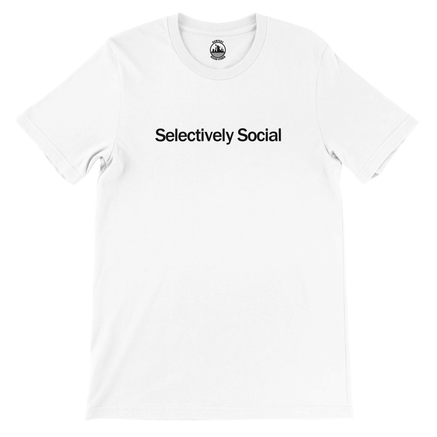 Introverts Tee "Selectively Social"  Antisocial T-Shirt, Anxiety clothing, Autism Shirt, Unisex Fit - Rampage Design Studio