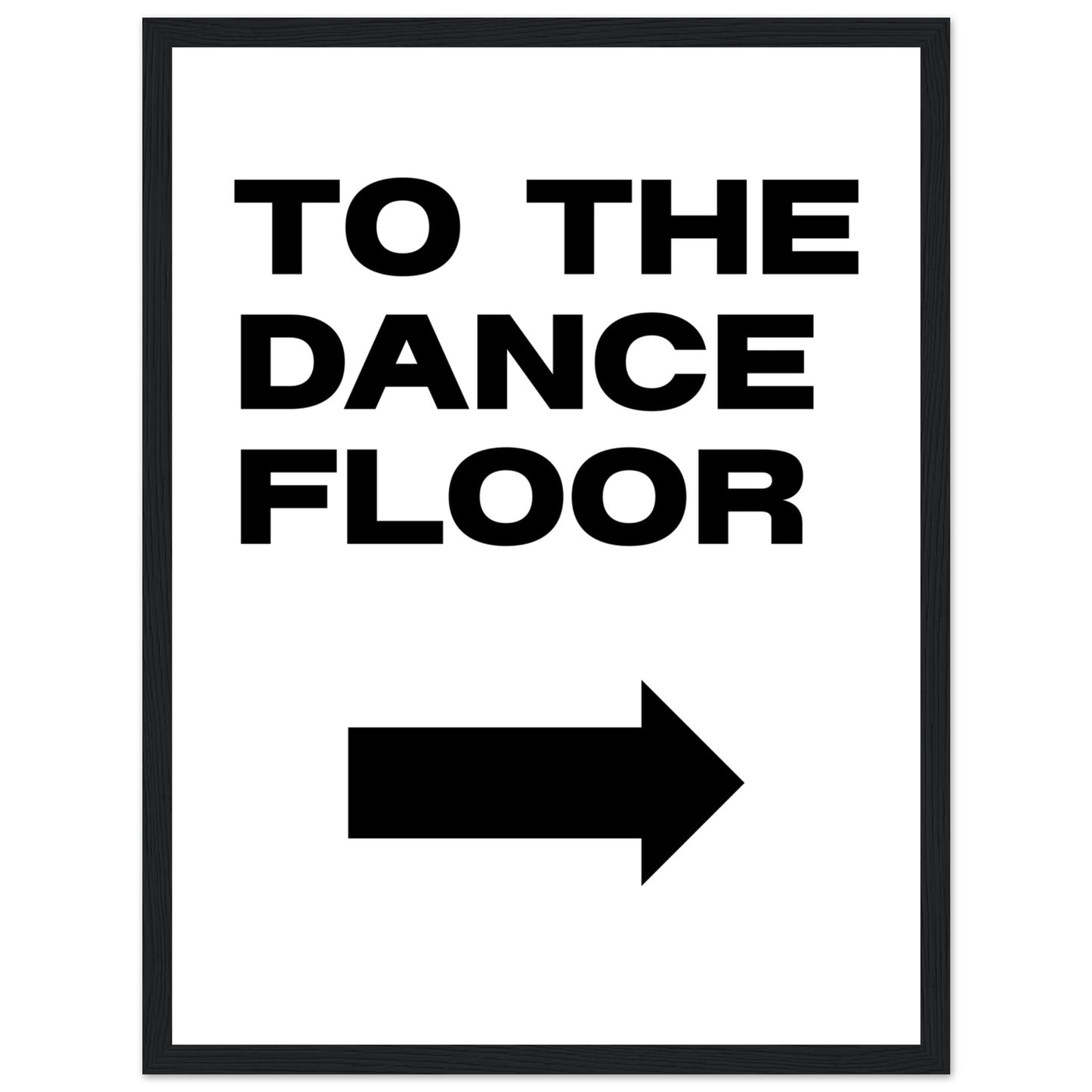 To The Dance Floor Mounted Framed Poster, Stylish Wall Art, Dance Studio Wall Art, Disco Wall Art, Living Room Art - Rampage Design Studio