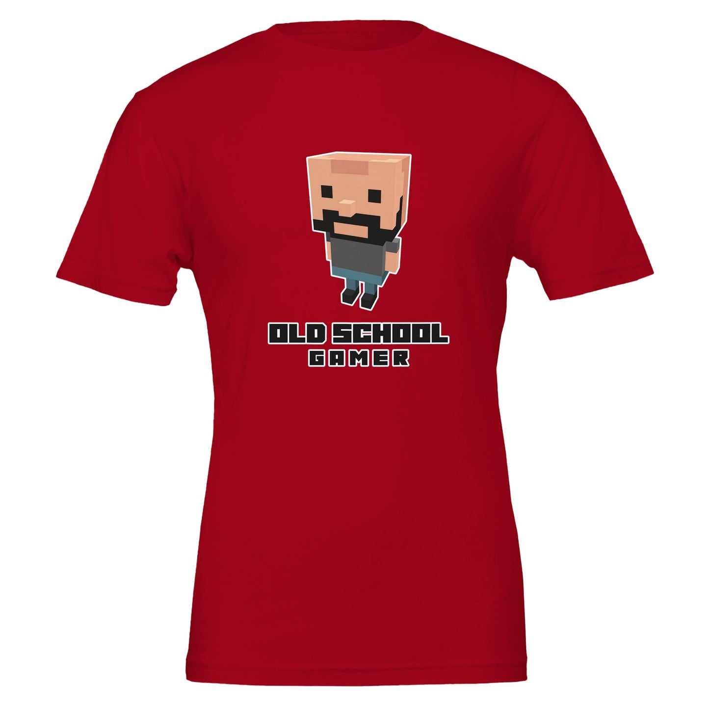 Old School Gamer T-Shirt – Voxel Design, Unisex, 100% Cotton - Rampage Design Studio