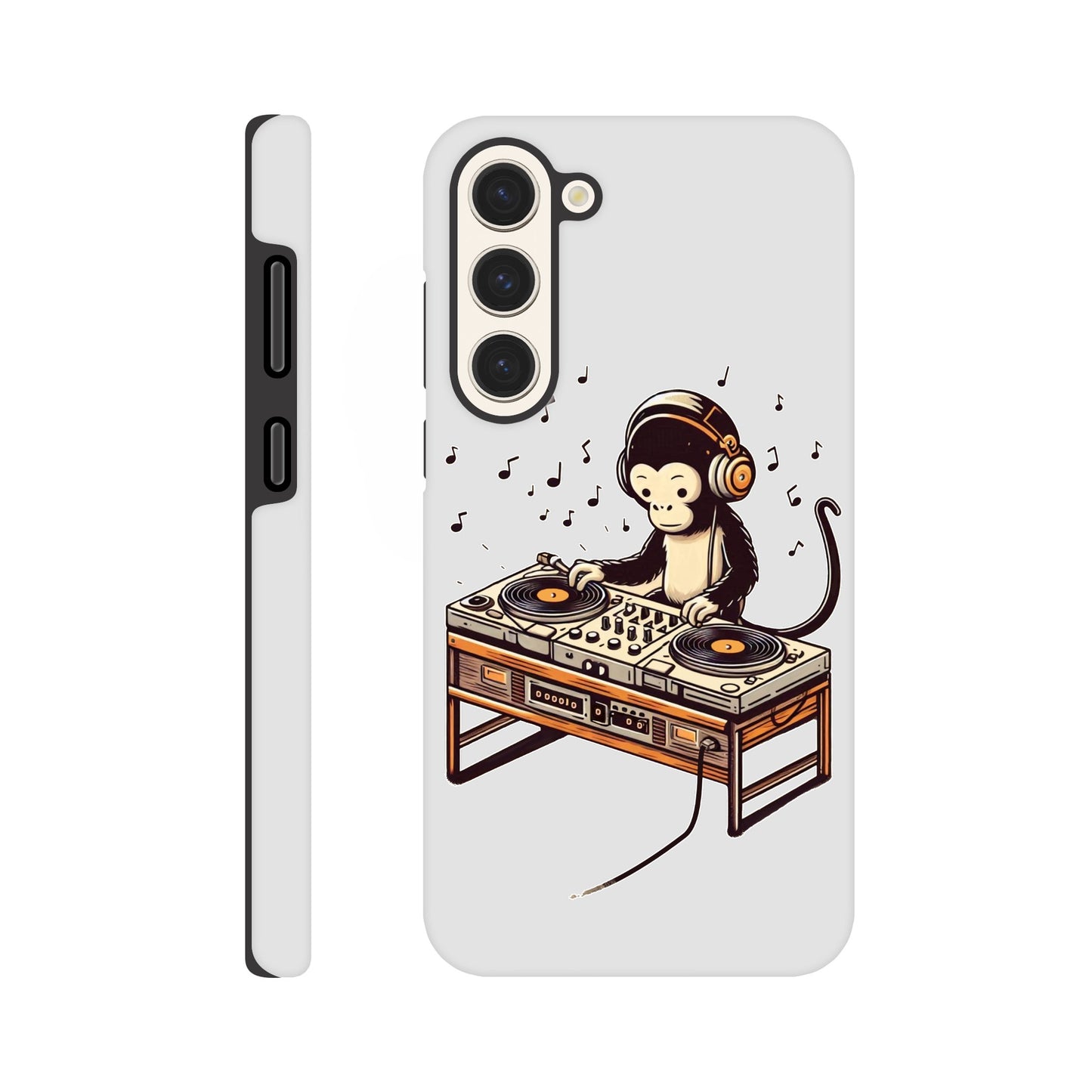 Monkey DJ Samsung Galaxy Case, Monkey phone case, Durable Dual-Layer, tough iphone case, Glossy Finish, - Rampage Design Studio