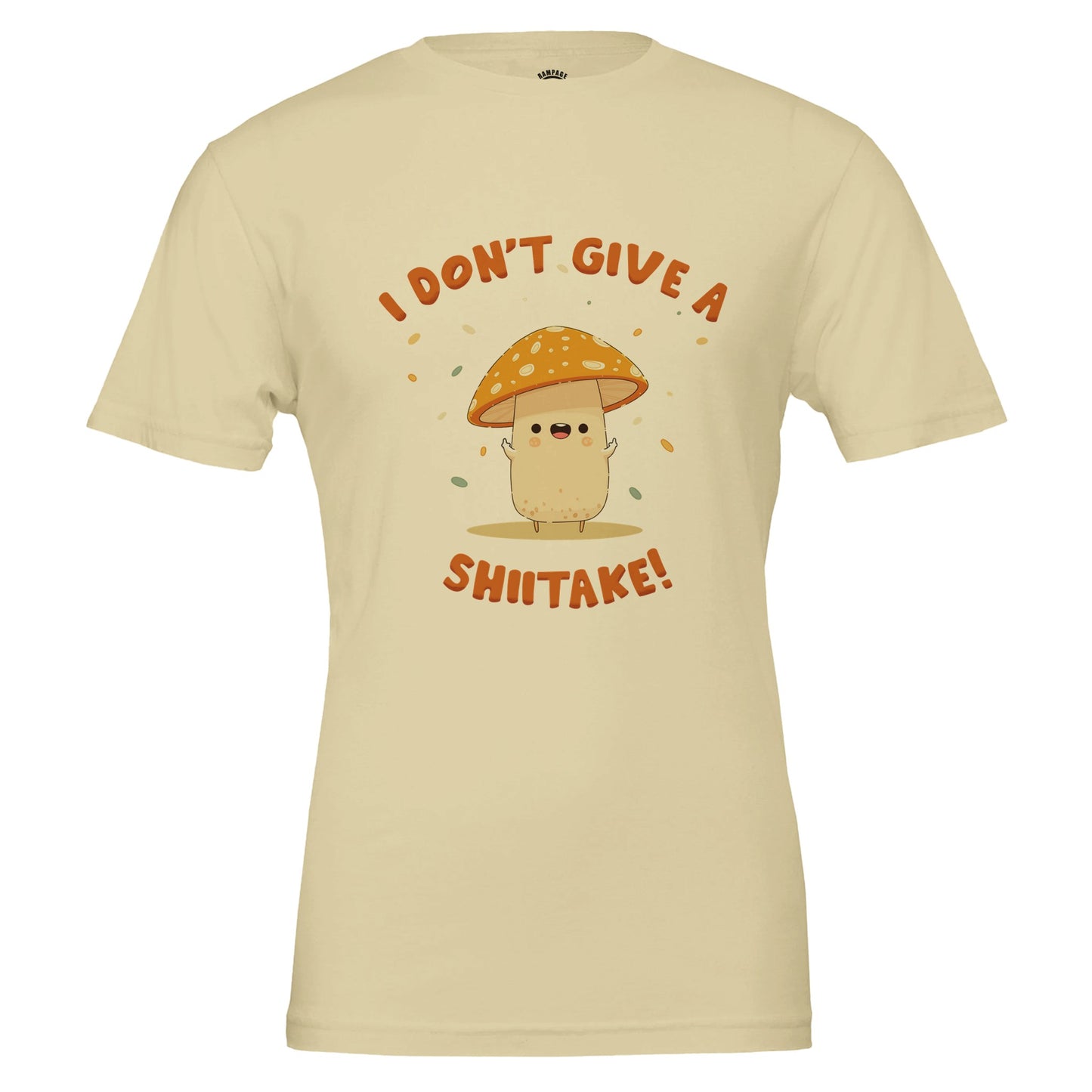 'I Don't Give A Shiitake' T-shirt Funny Mushroom T-Shirt For Vegans Mushroom Lovers T-Shirt Gift For Foodies Funny Gift For Gardeners - Rampage Design Studio