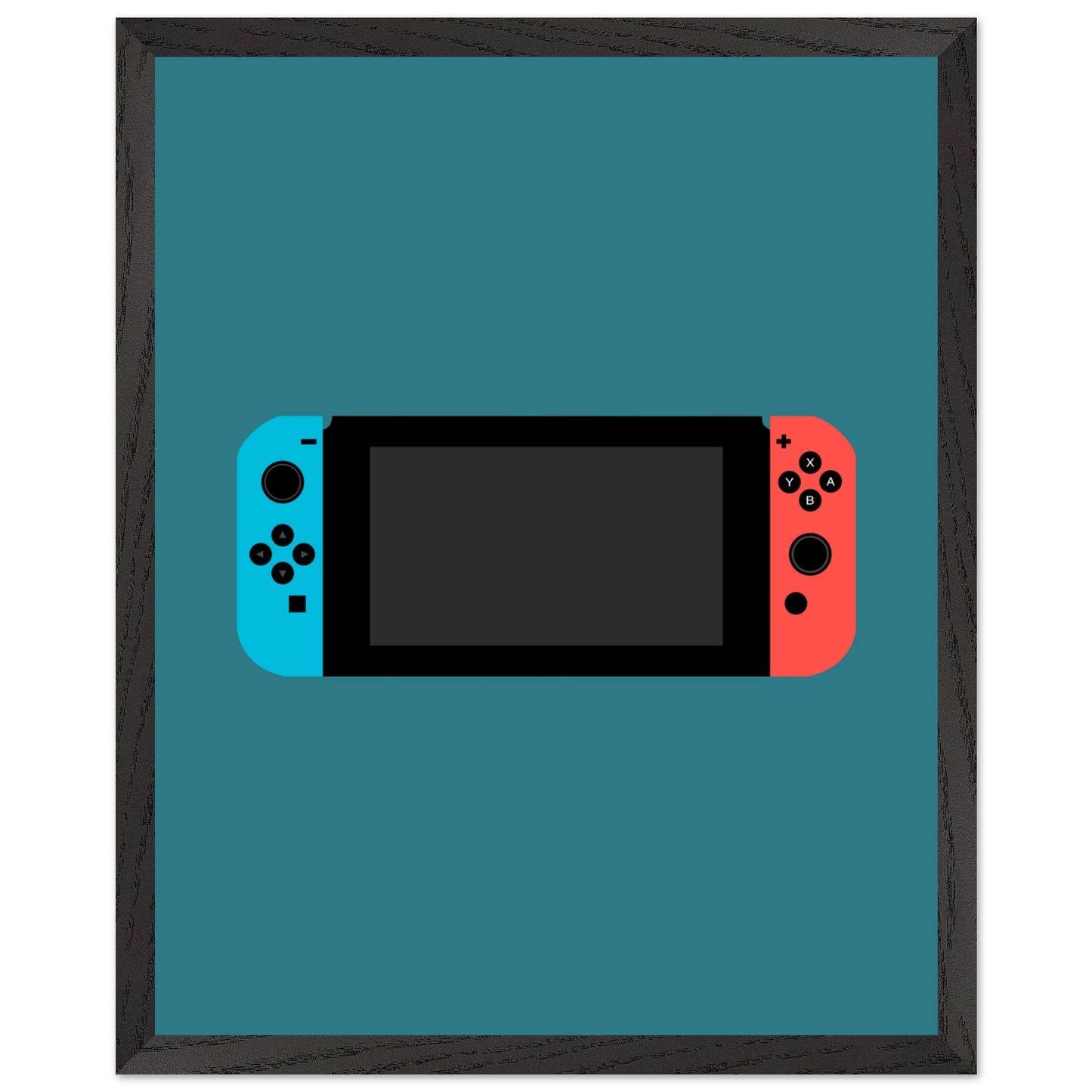 Nintendo Switch Wall Art, Game Console Framed Poster, Gift for Gamers, Boys Room Decor, Teen Room Decor, Video Game Art, Video Game Print - Rampage Design Studio