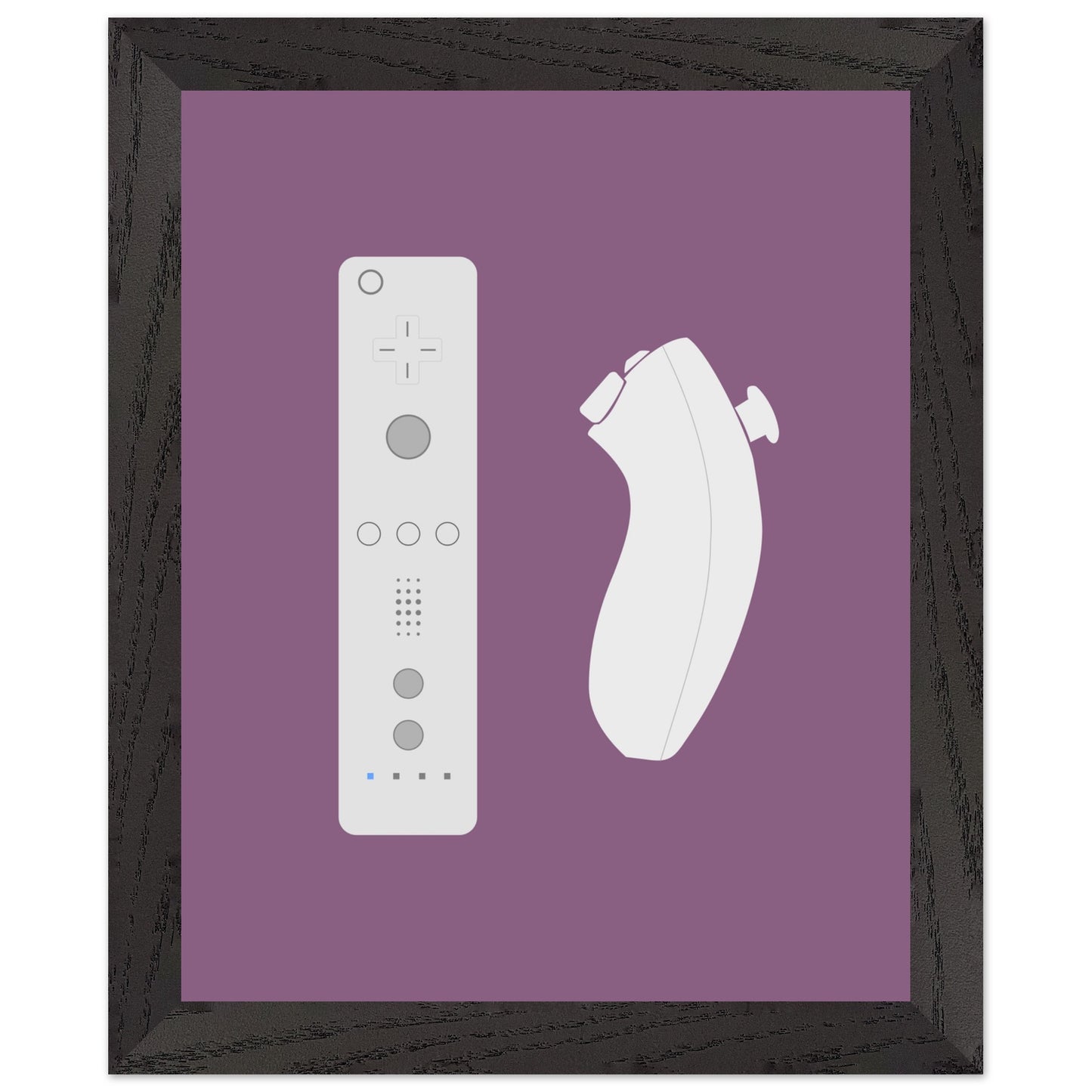 Nintendo Wii Wall Art, Game Controller Framed Poster, Gift for Gamers, Boys Room Decor, Teen Room Decor, Video Game Art, Video Game Print - Rampage Design Studio