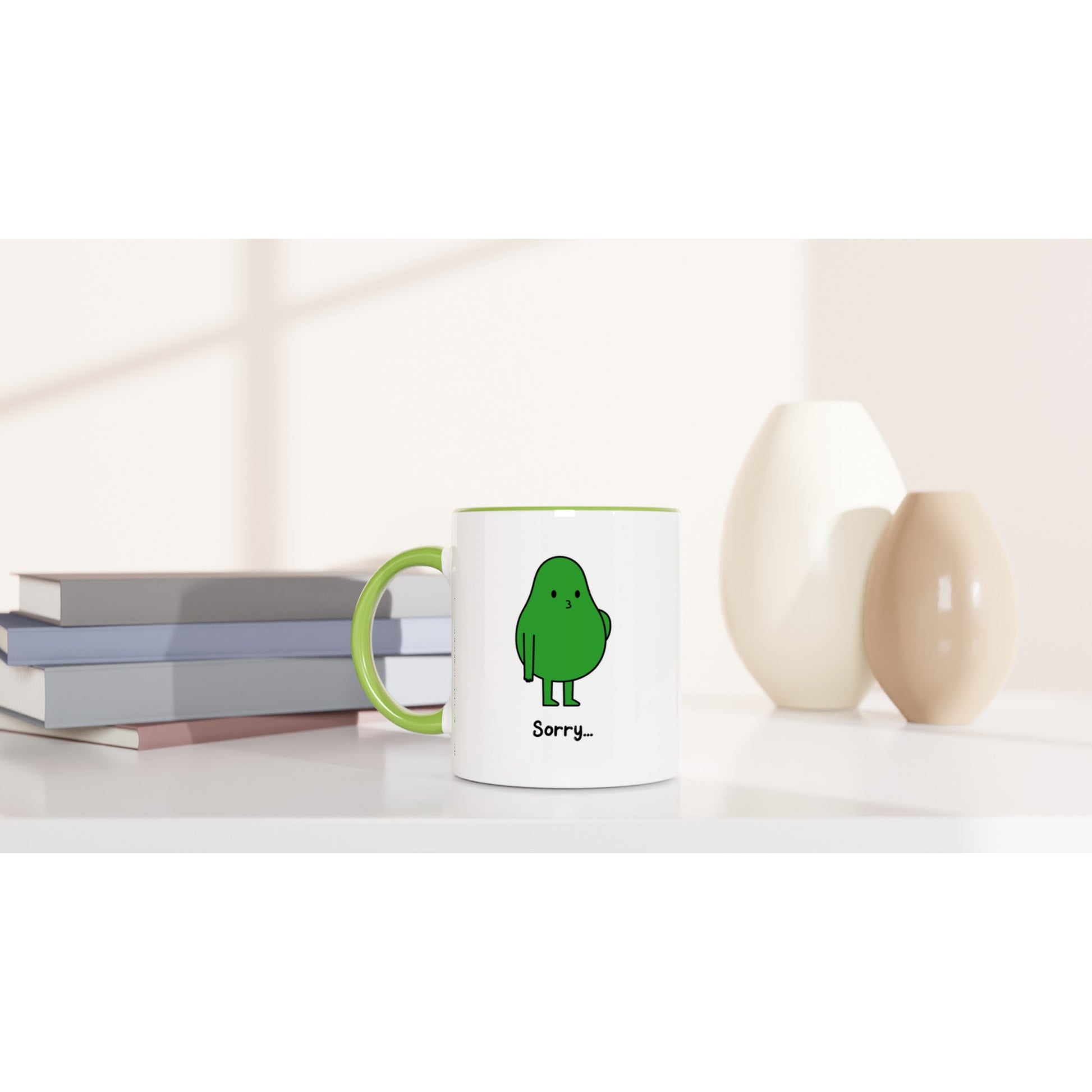 Funny Avocado Mug – “Sorry... Can’t Be Arsed” - undefined