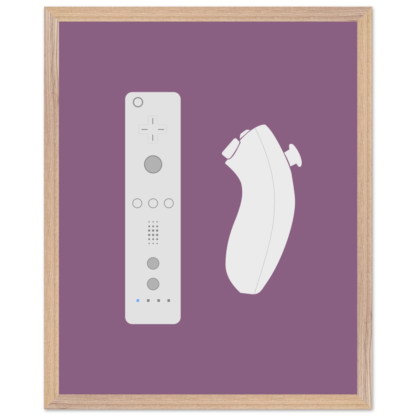 Nintendo Wii Wall Art, Game Controller Framed Poster, Gift for Gamers, Boys Room Decor, Teen Room Decor, Video Game Art, Video Game Print - Rampage Design Studio