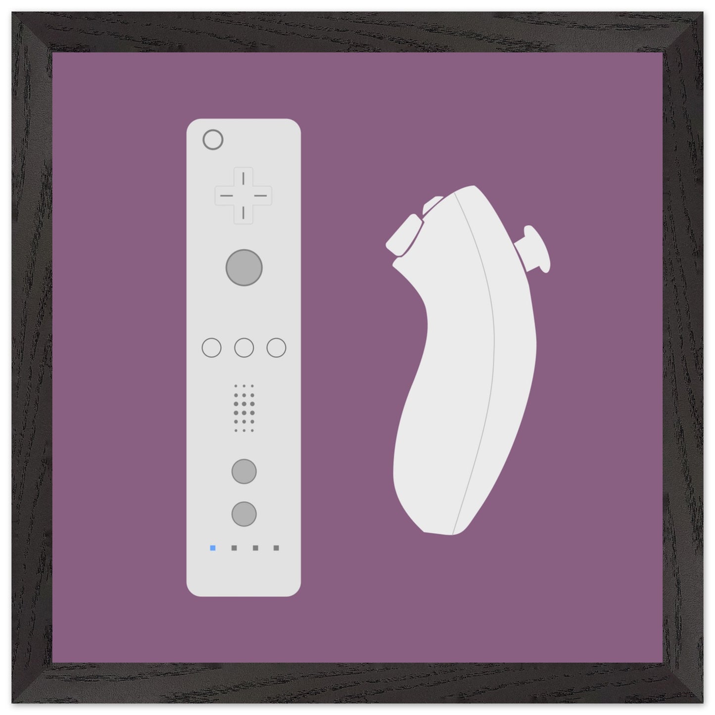 Nintendo Wii Wall Art, Game Controller Framed Poster, Gift for Gamers, Boys Room Decor, Teen Room Decor, Video Game Art, Video Game Print - Rampage Design Studio