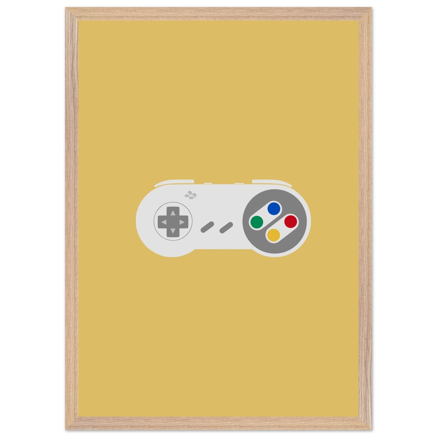 Nintendo SNES Wall Art, Game Controller Framed Poster, Gift for Gamers, Boys Room Decor, Teen Room Decor, Video Game Art, Video Game Print - Rampage Design Studio
