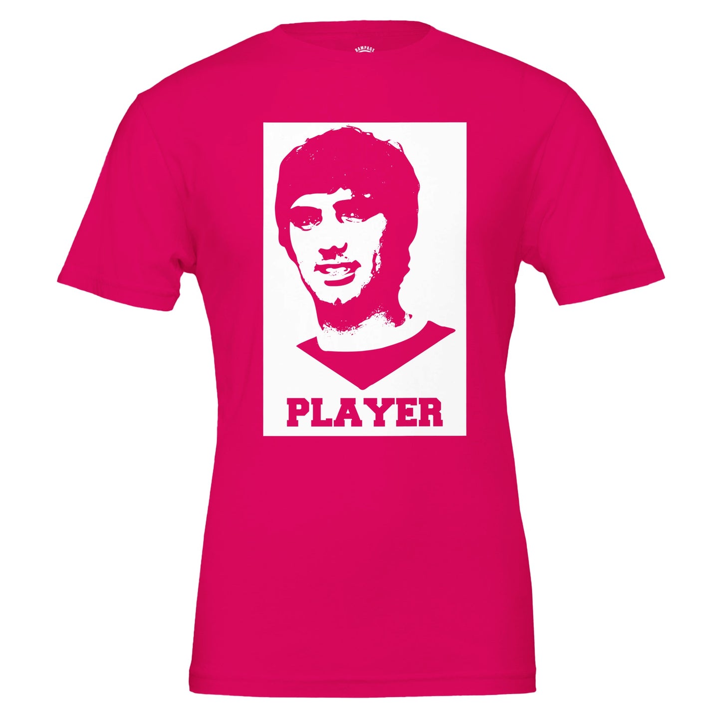 Player - George Best Premium Unisex Crewneck T-shirt - Rampage Design Studio