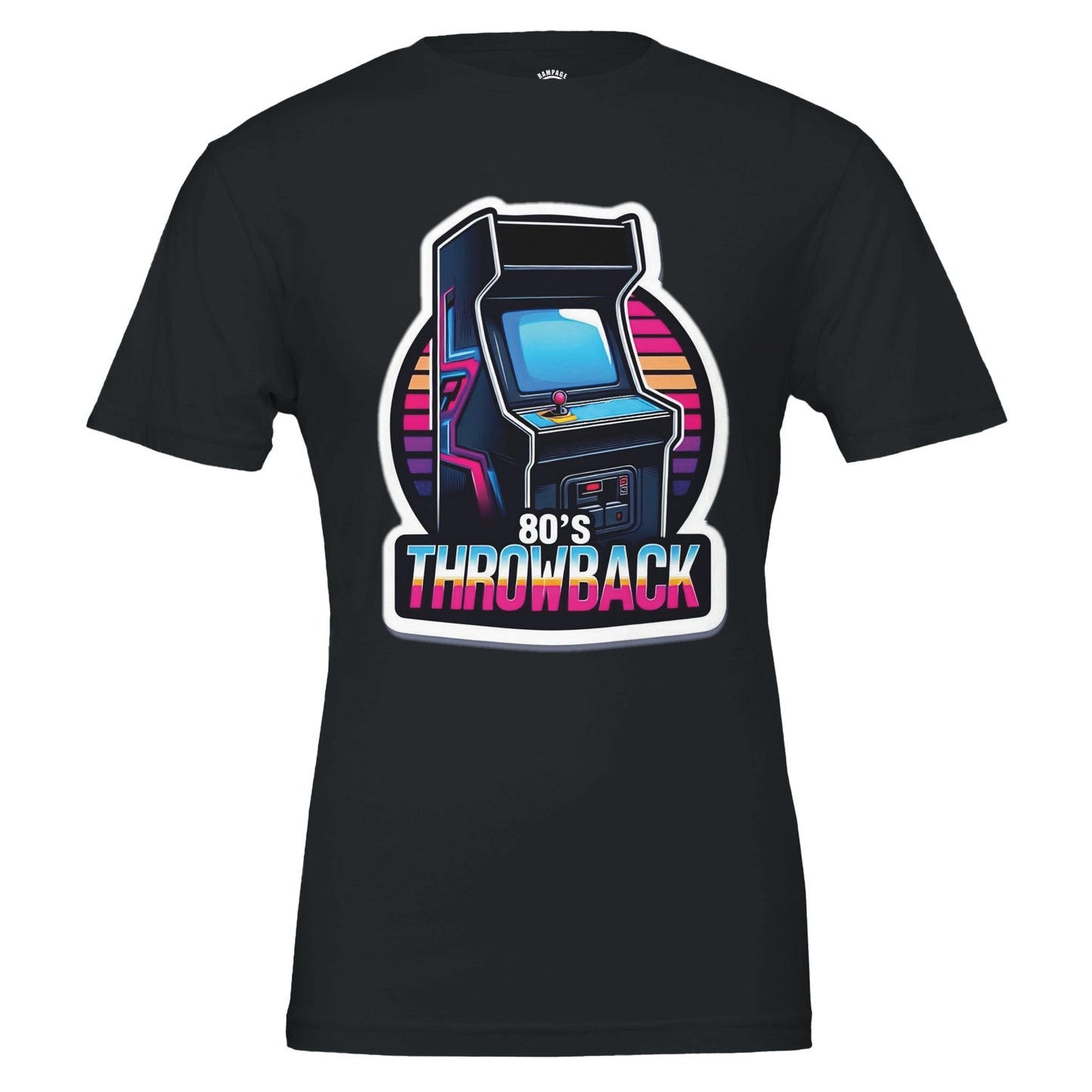 80s Throwback - Premium Unisex Crewneck T-shirt - Rampage Design Studio