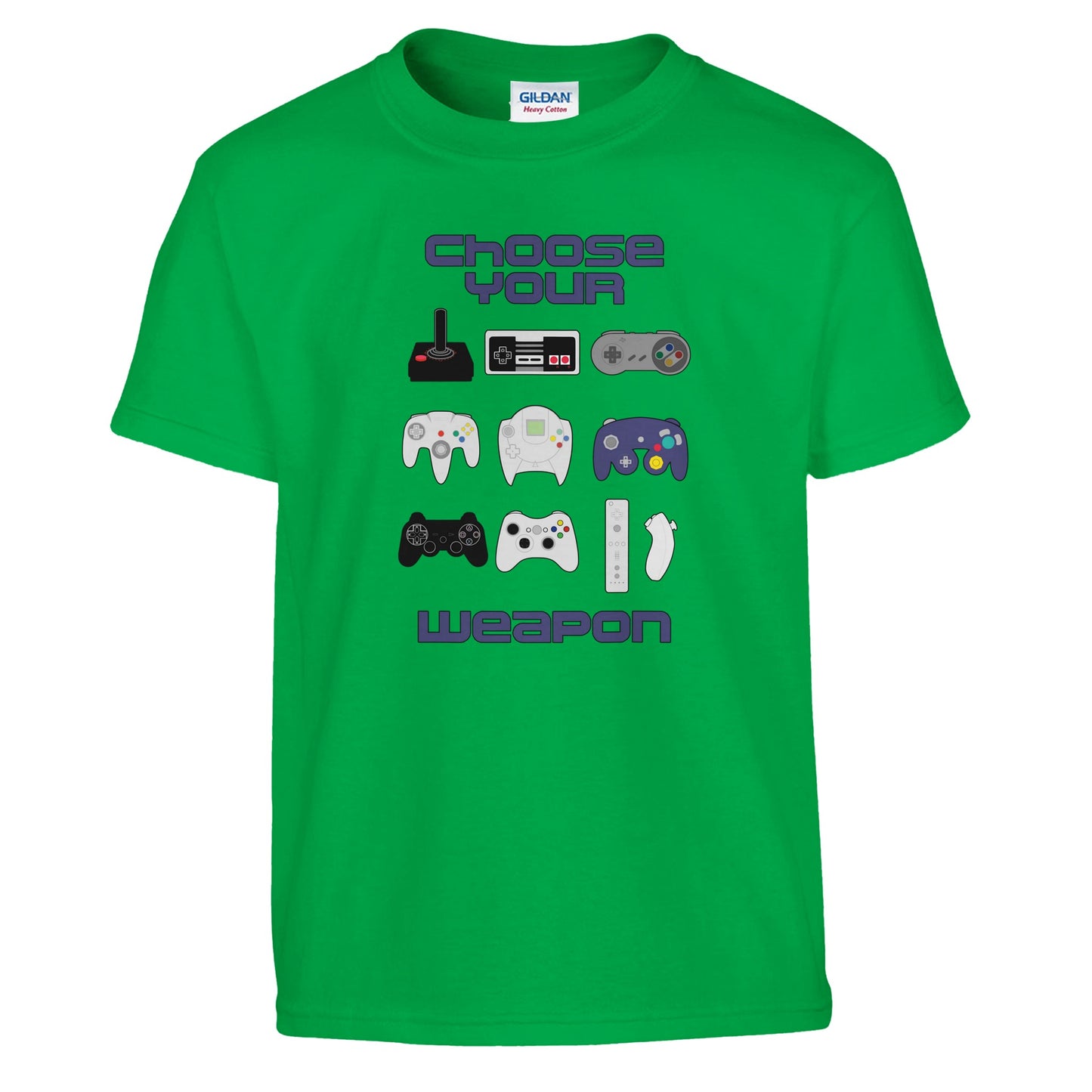 Kids Gaming Shirt Gamer Kids Clothes Video Game Shirt Choose Your Weapon Video Game Controller T-Shirt Retro Gaming Inspired - Rampage Design Studio