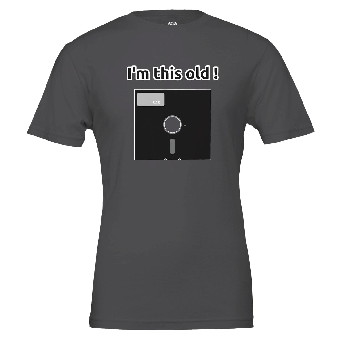 Funny Vintage 5.25 Inch Floppy Disc T-Shirt | I'm This Old! Unisex Tee - Rampage Design Studio