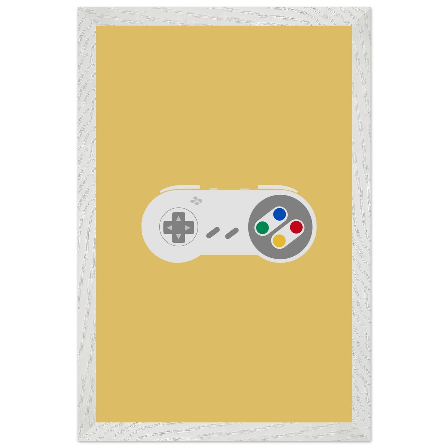 Nintendo SNES Wall Art, Game Controller Framed Poster, Gift for Gamers, Boys Room Decor, Teen Room Decor, Video Game Art, Video Game Print - Rampage Design Studio