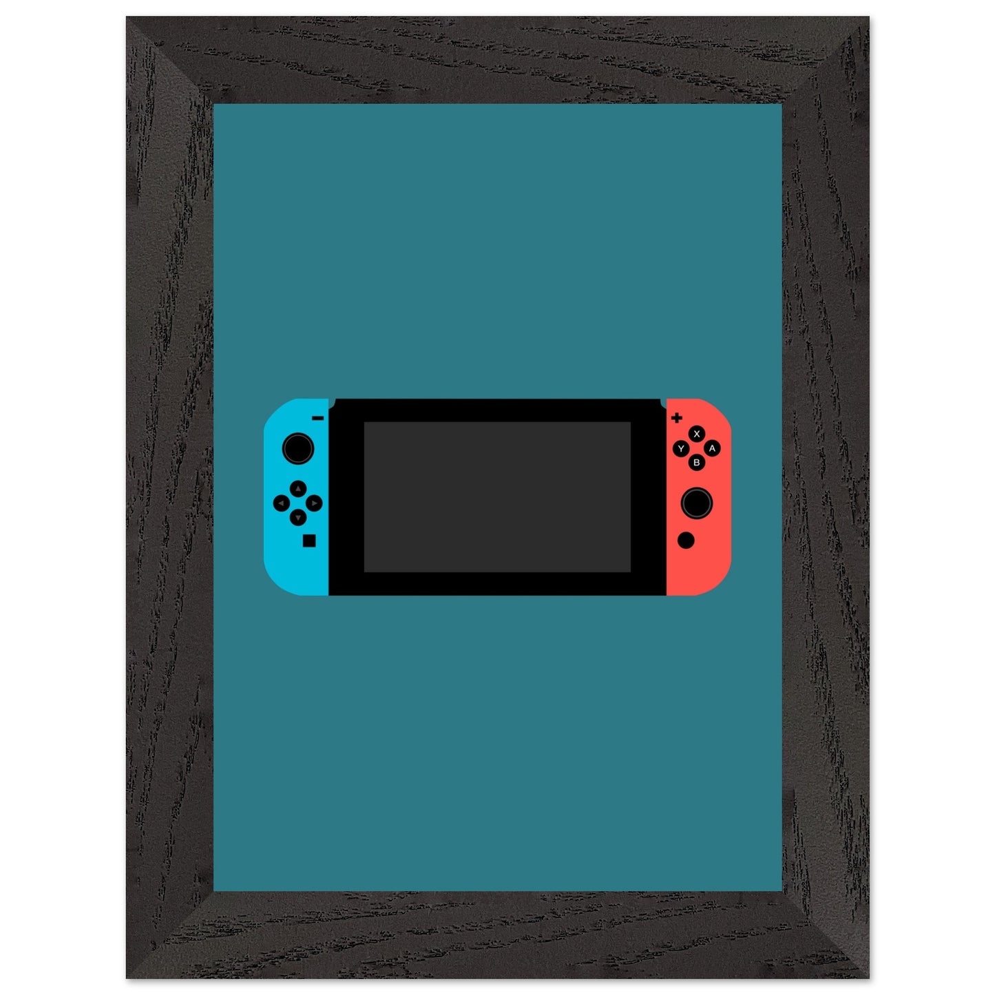 Nintendo Switch Wall Art, Game Console Framed Poster, Gift for Gamers, Boys Room Decor, Teen Room Decor, Video Game Art, Video Game Print - Rampage Design Studio