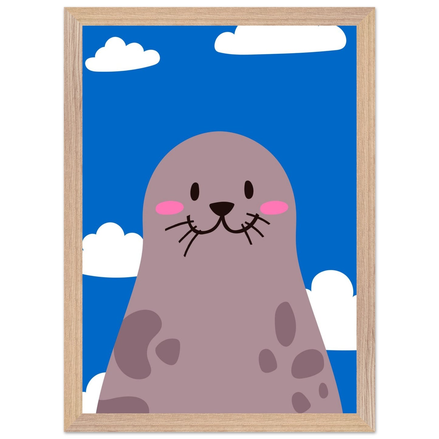 Personalized Nursery Art Mounted Framed Poster for Kids Rooms - Rampage Design Studio
