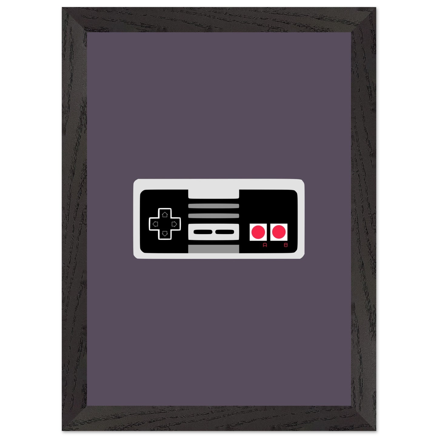 NES Wall Art, Game Controller Framed Poster, Gift for Gamers, Boys Room Decor, Teen Room Decor, Video Game Art, Video Game Print - Rampage Design Studio