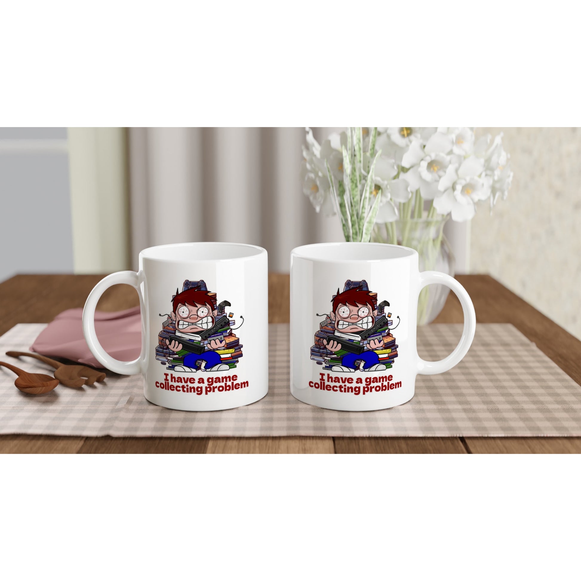 Funny Gamer Mug – 11oz Ceramic Coffee Cup for Game Collectors - Rampage Design Studio