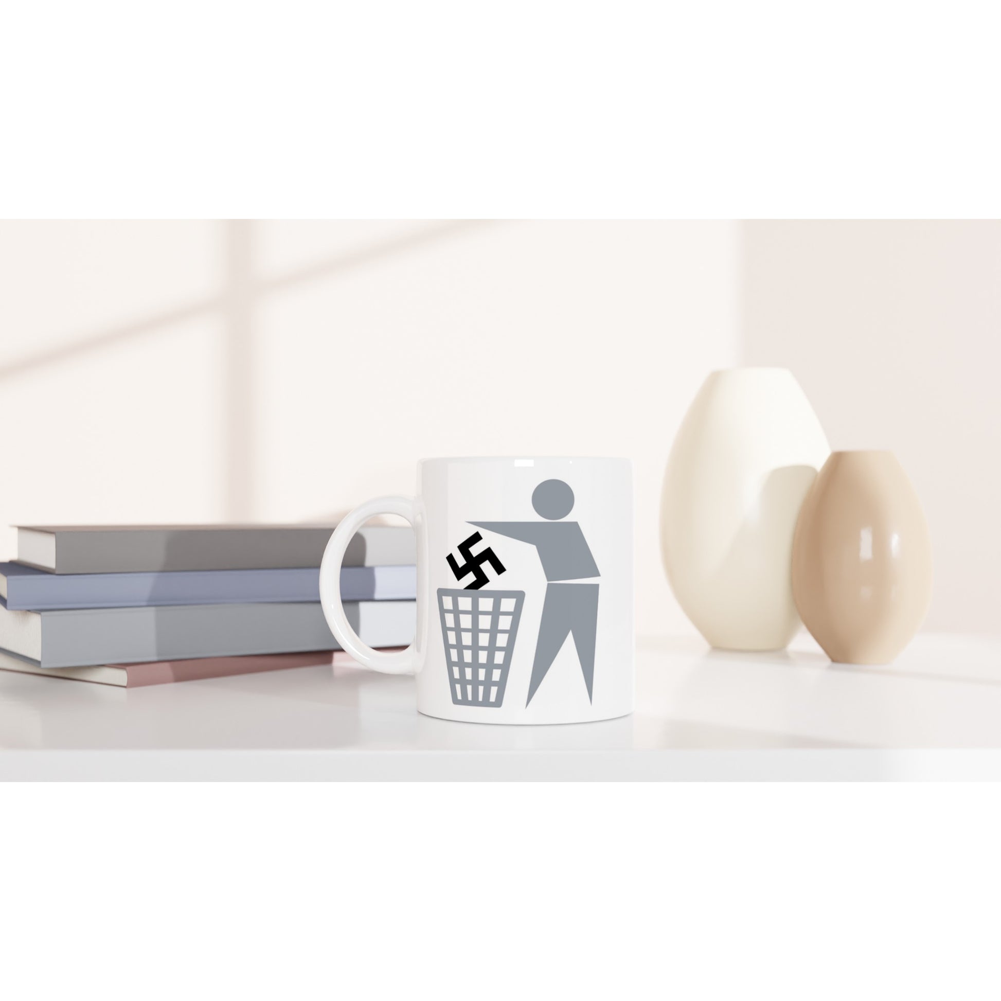 Anti Racism 11oz Mug Anti Hate Mug Political Message - Rampage Design Studio