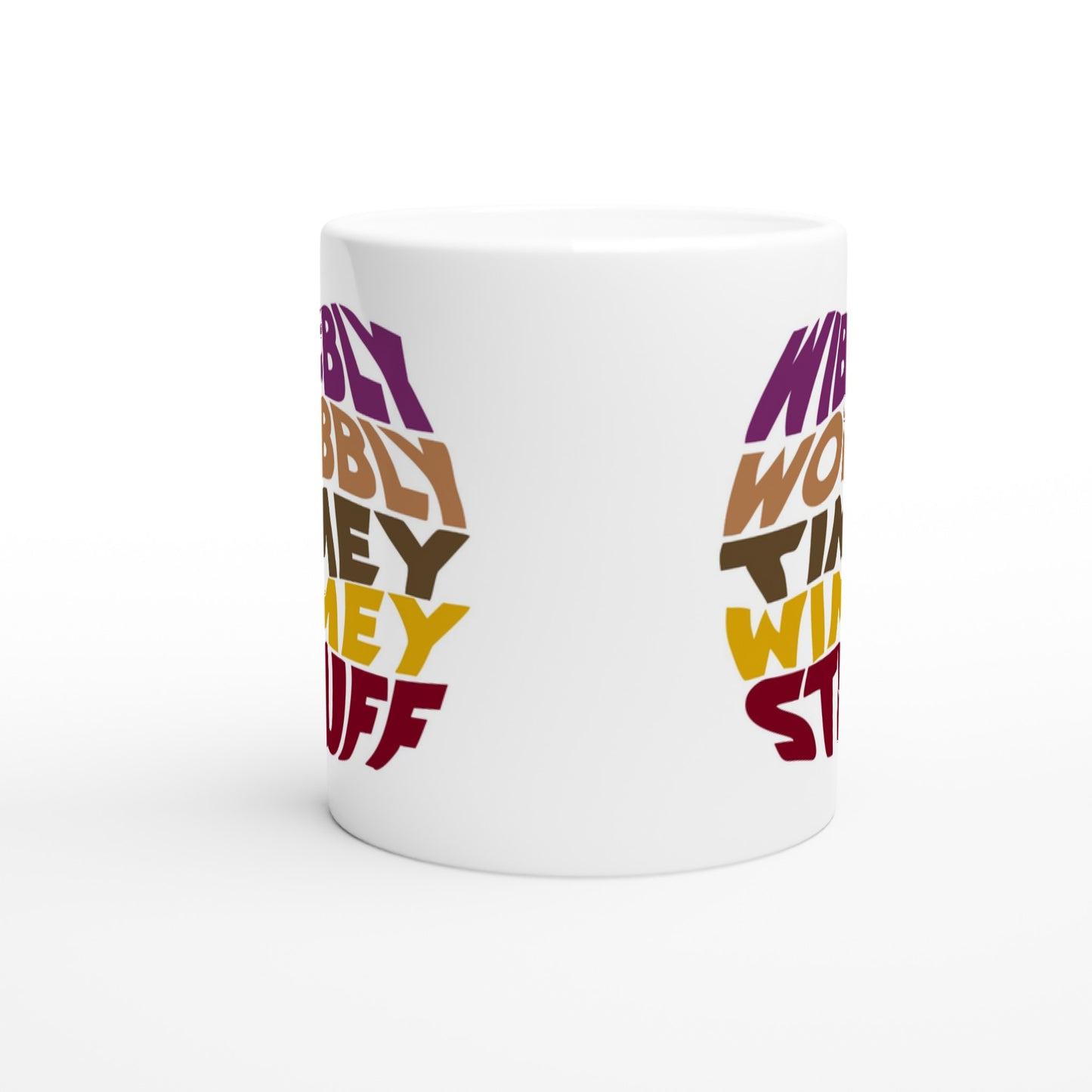 Doctor Who Inspired Mug – Wibbly Wobbly Timey Wimey Stuff - Rampage Design Studio