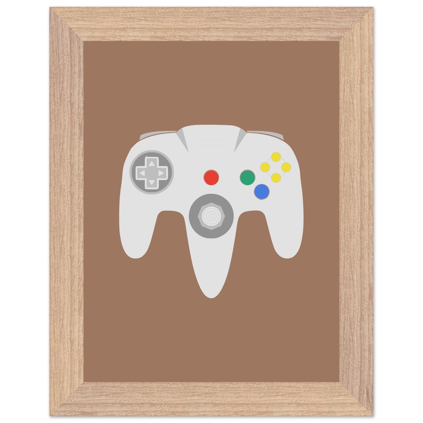 Nintendo N64 Wall Art, Game Controller Framed Poster, Gift for Gamers, Boys Room Decor, Teen Room Decor, Video Game Art, Video Game Print - Rampage Design Studio
