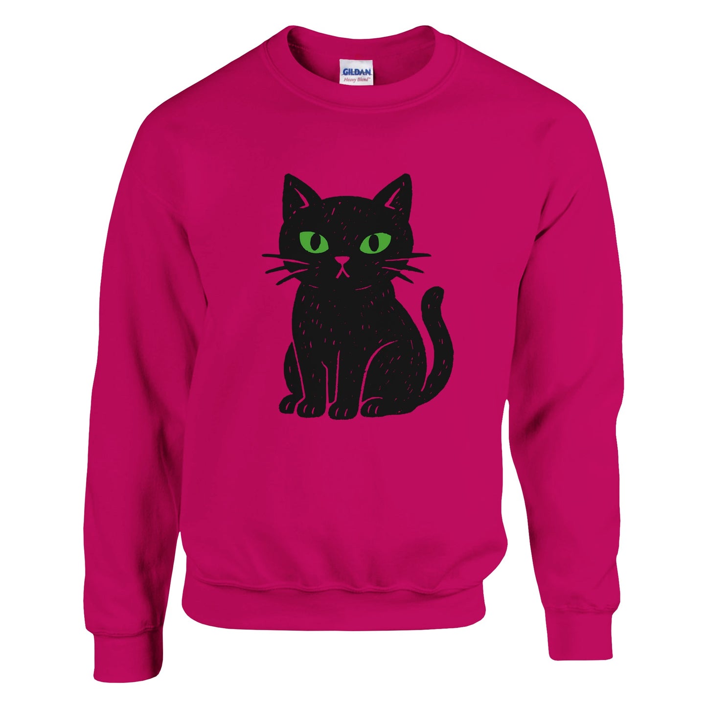 Black Cat Eyes Sweatshirt | Gothic Minimalist Cat Lover Shirt - Rampage Design Studio