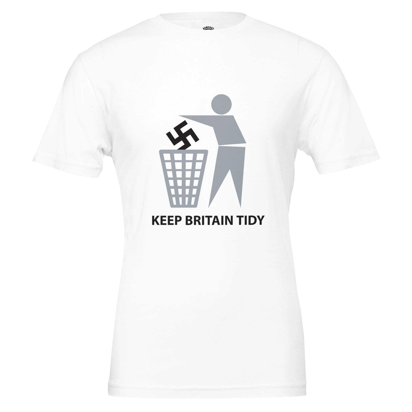 Keep Britain Tidy: Stand Against Hate - Premium Unisex Crewneck T-shirt - Rampage Design Studio