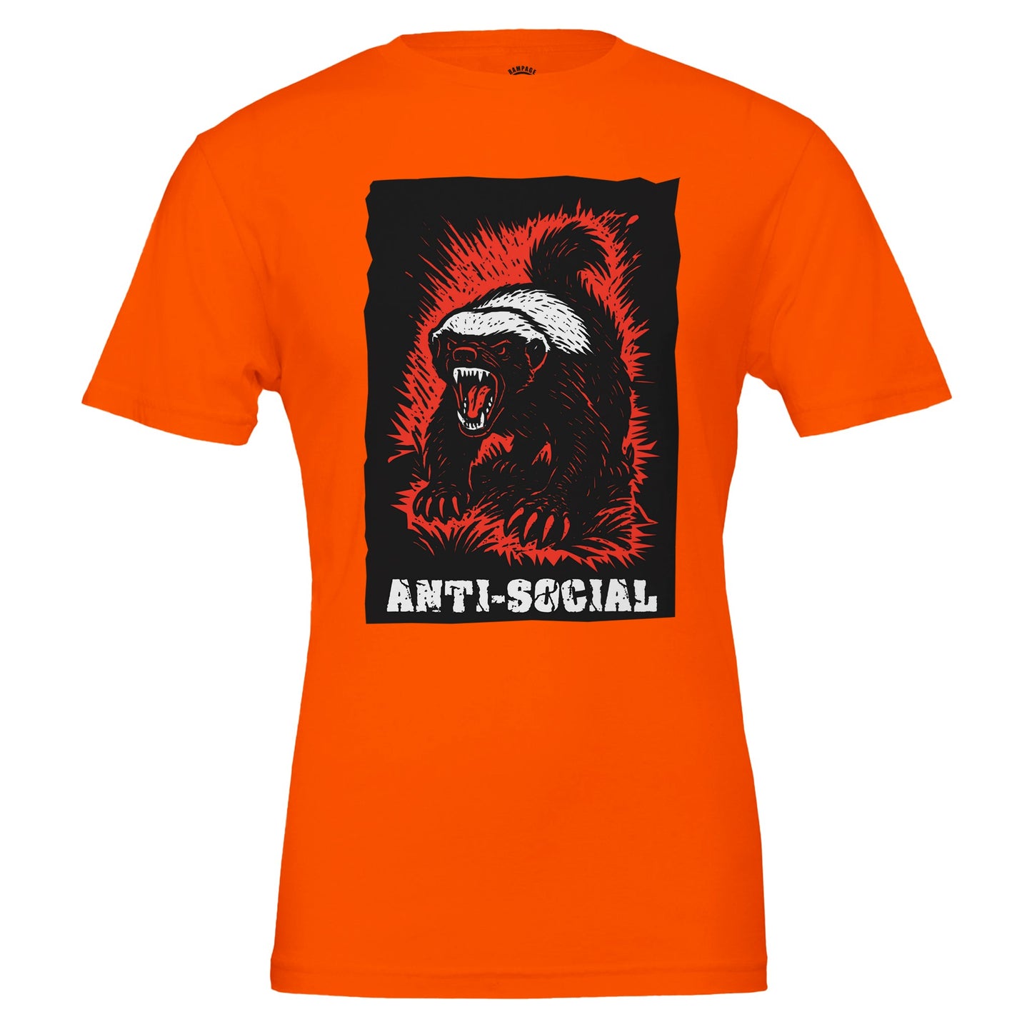 Anti-Social Honey Badger T-Shirt - Rampage Design Studio