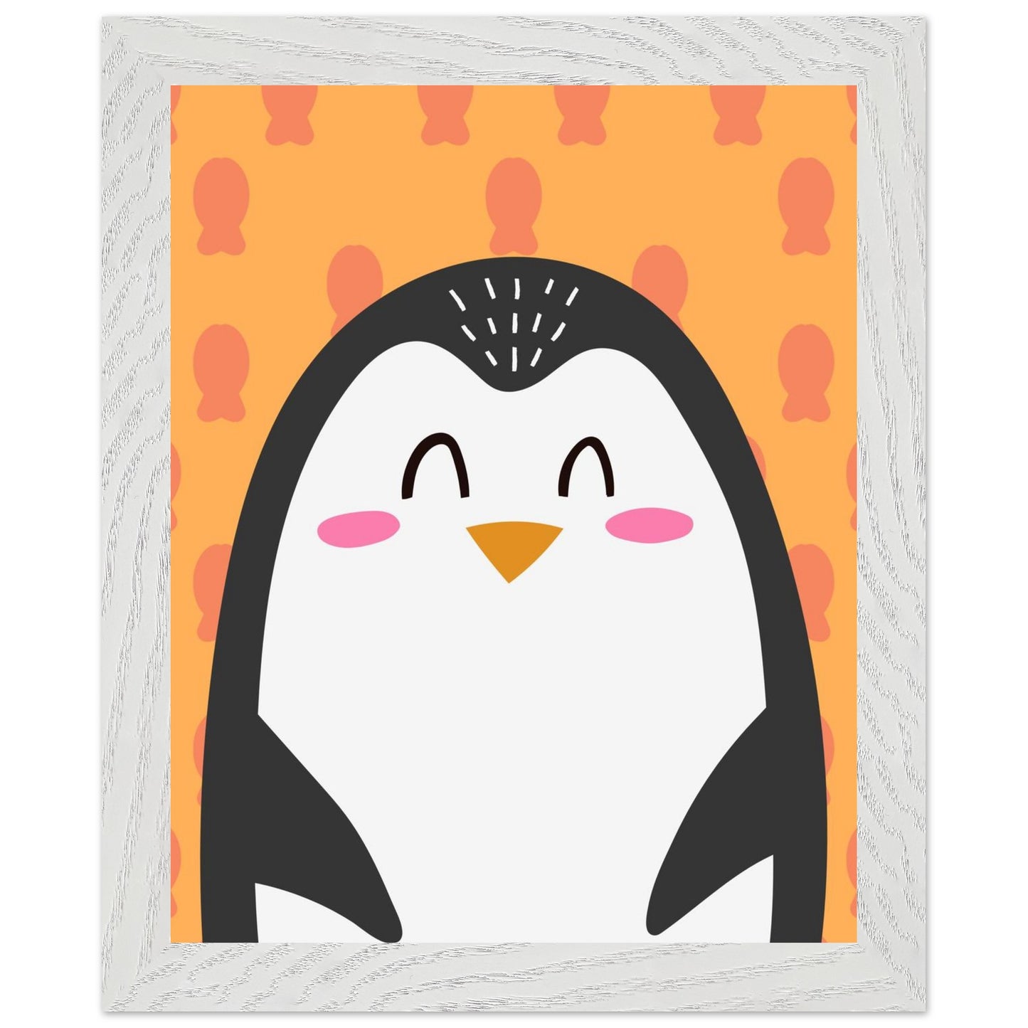 Personalized Kids Wall Decor Happy Penguin Wall Art - Rampage Design Studio