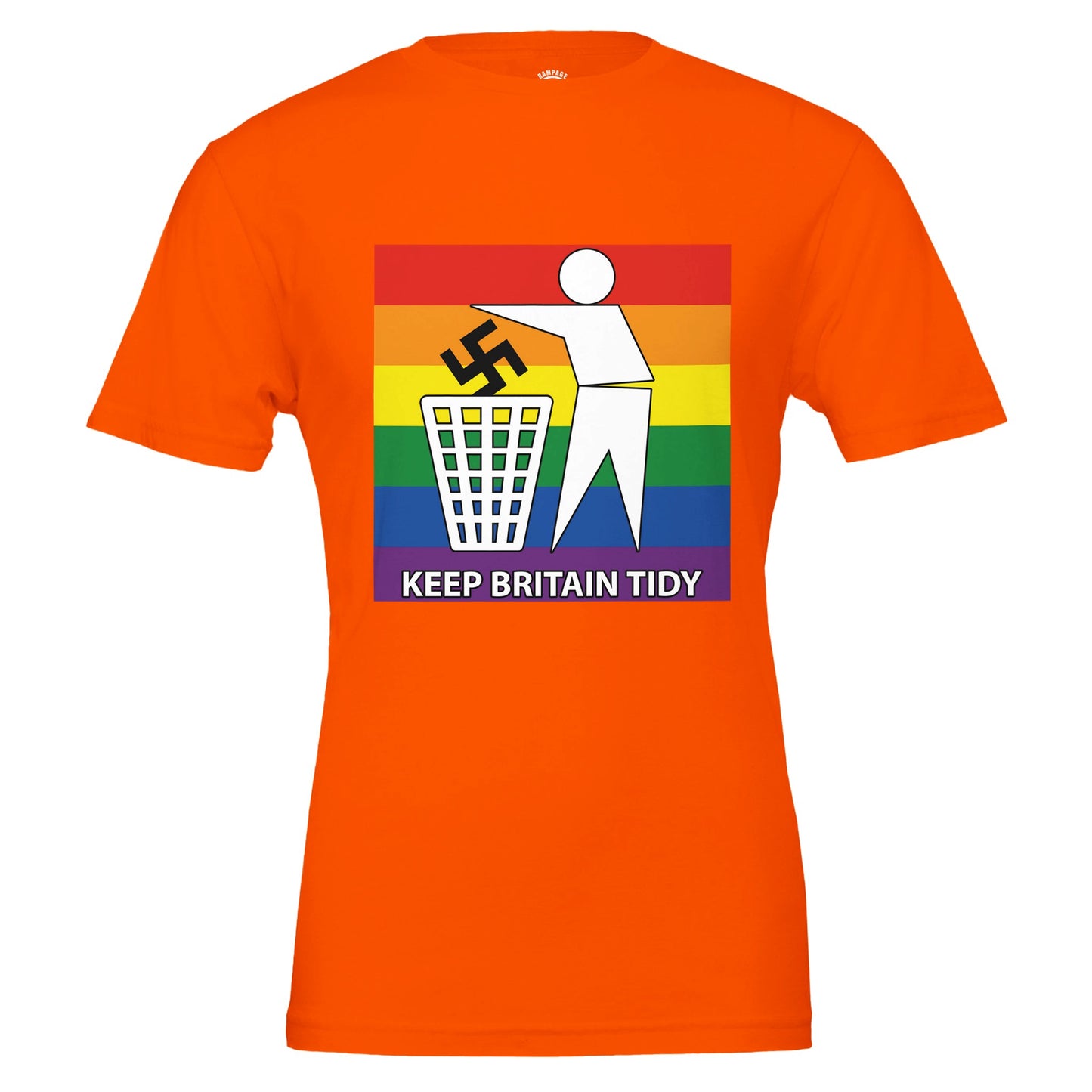 Keep Britain Tidy: Love Over Hate Anti-Racism Tee - Premium Unisex Crewneck T-shirt - Rampage Design Studio
